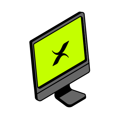Dexian computer screen icon