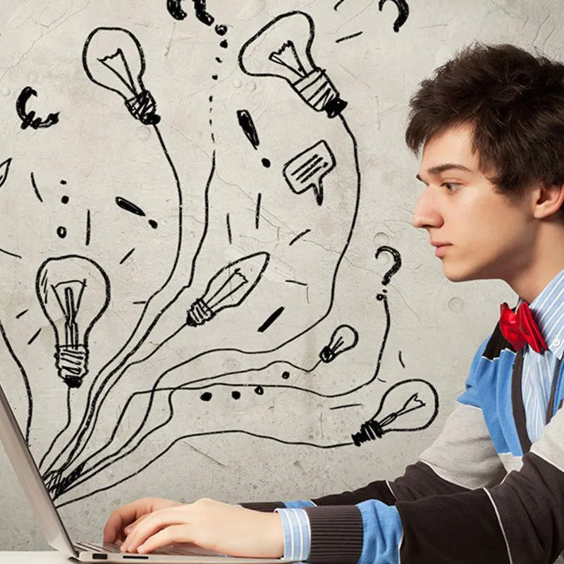 Employee brainstorming ideas