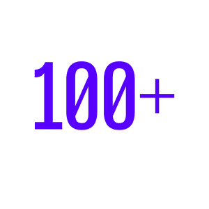100+