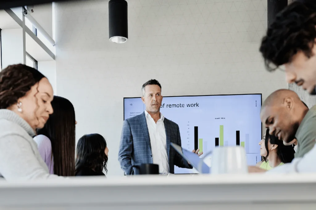 employees at work